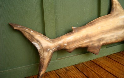 Wood Shark Chainsaw Sculpture