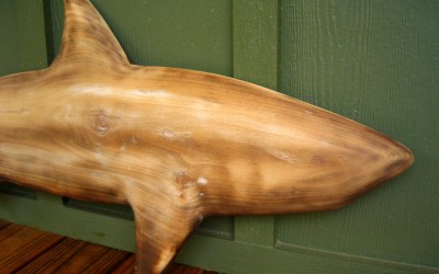 Wood Shark Chainsaw Sculpture